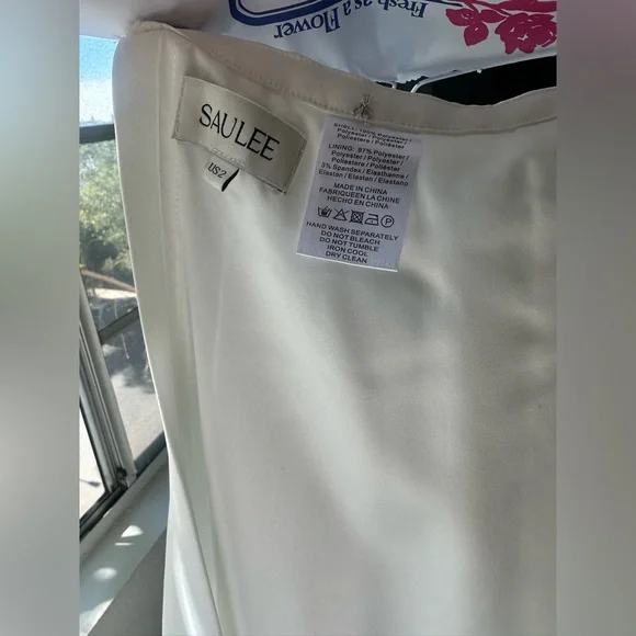Sau Lee Brenda dress in white
